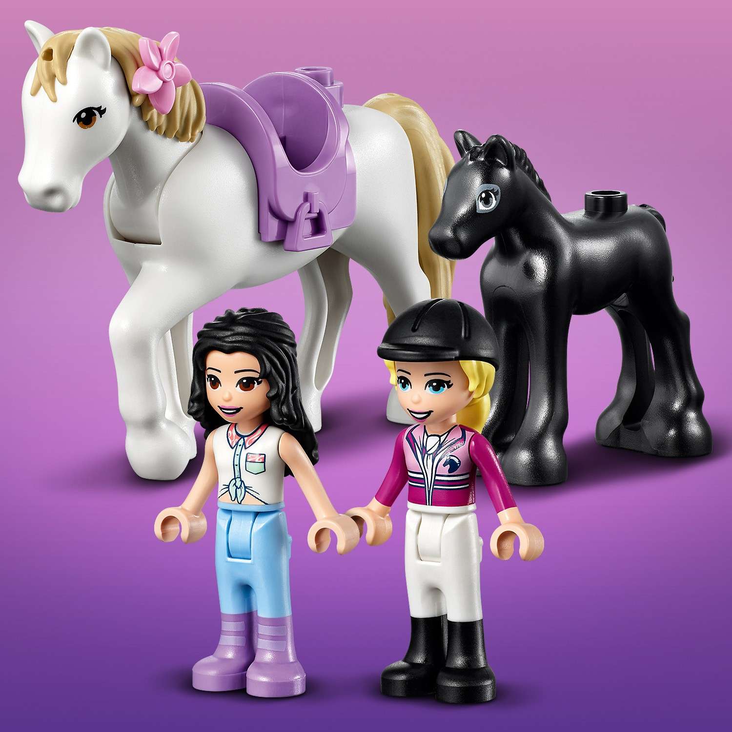 Конструктор LEGO Friends Тренировка лошади и прицеп блочный - фото 9