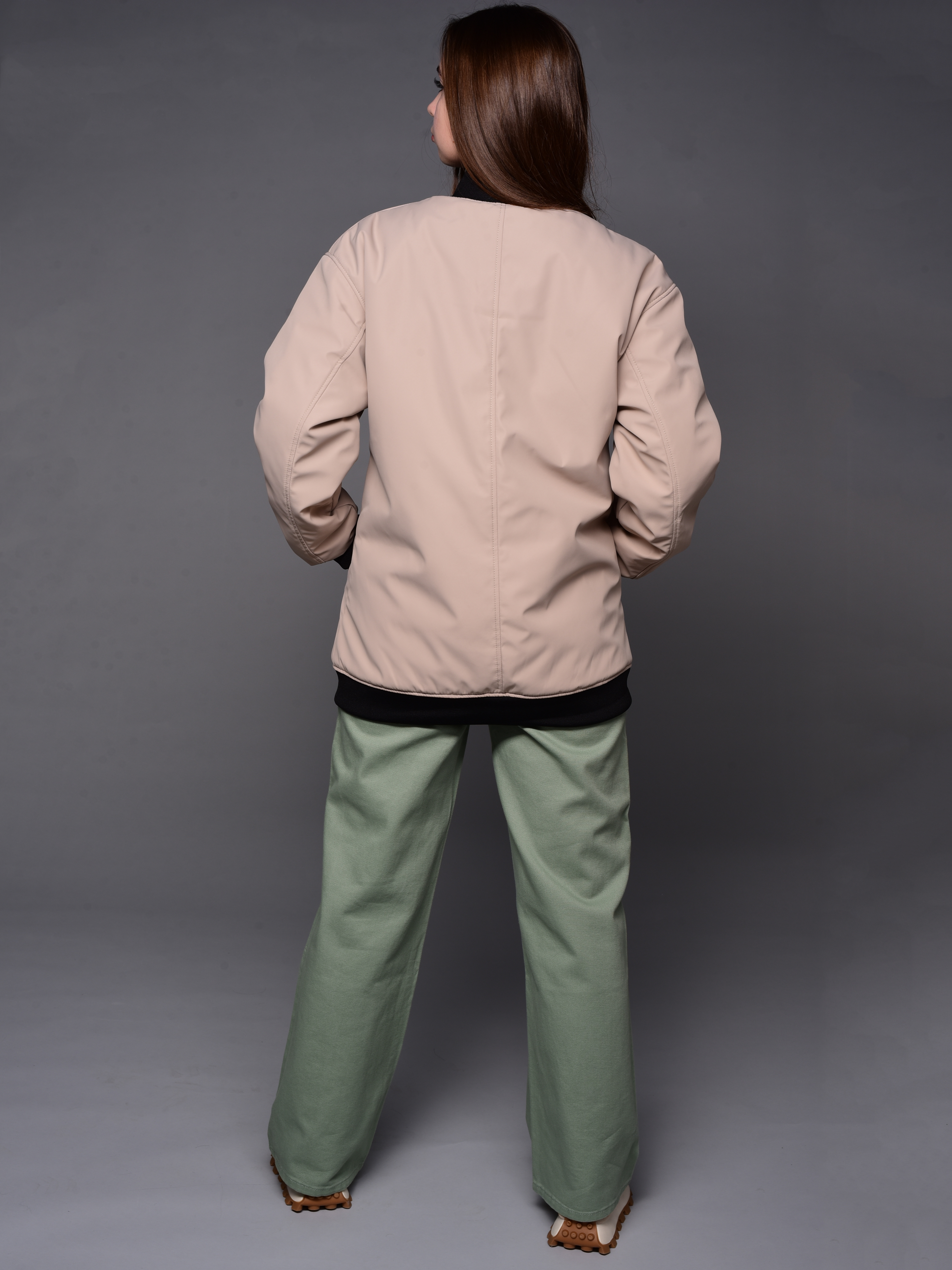 Бомбер Аврора 1043-Д/бежевый - фото 12