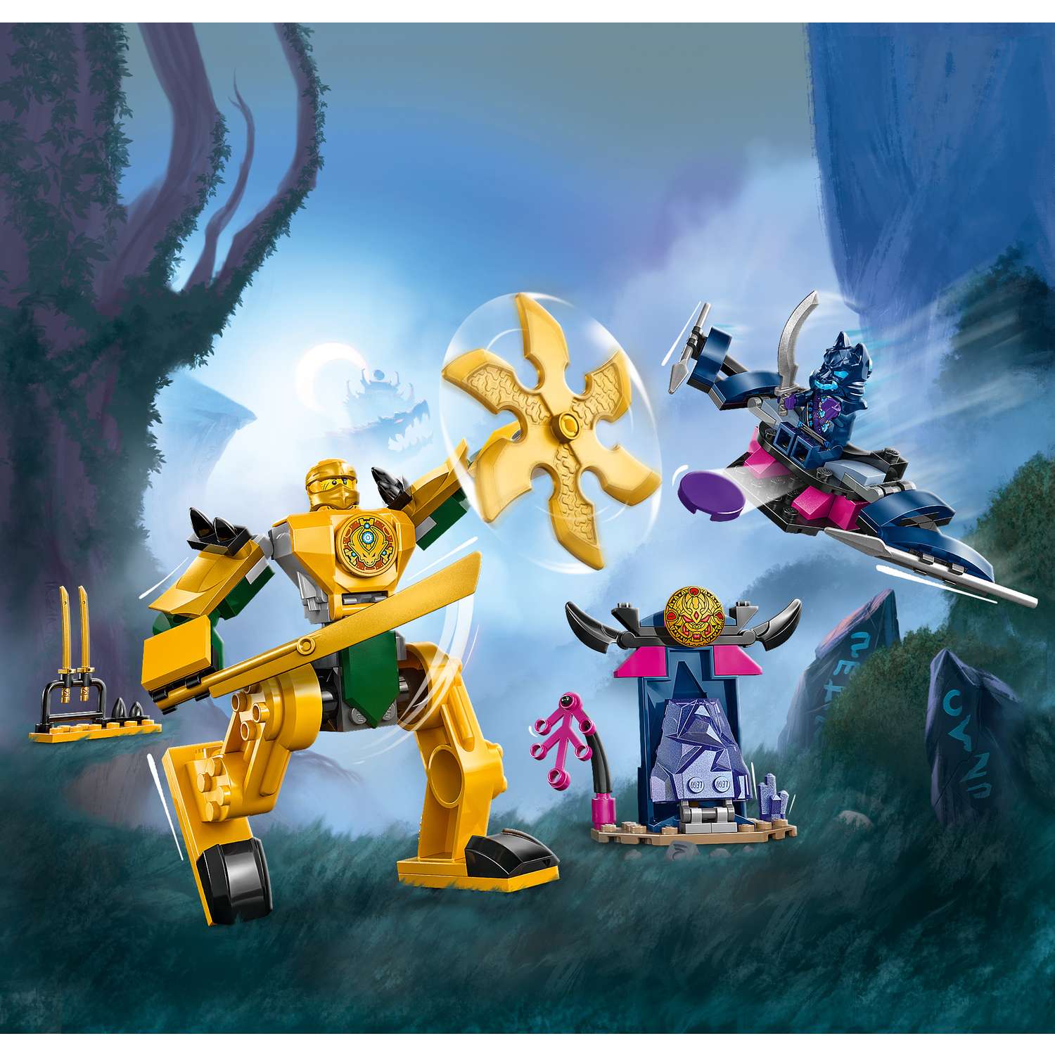 Конструктор LEGO NINJAGO Боевой робот Арина блочный - фото 9
