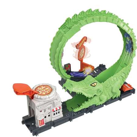 Набор игровой Hot Wheels City Gator Loop Attack HKX39