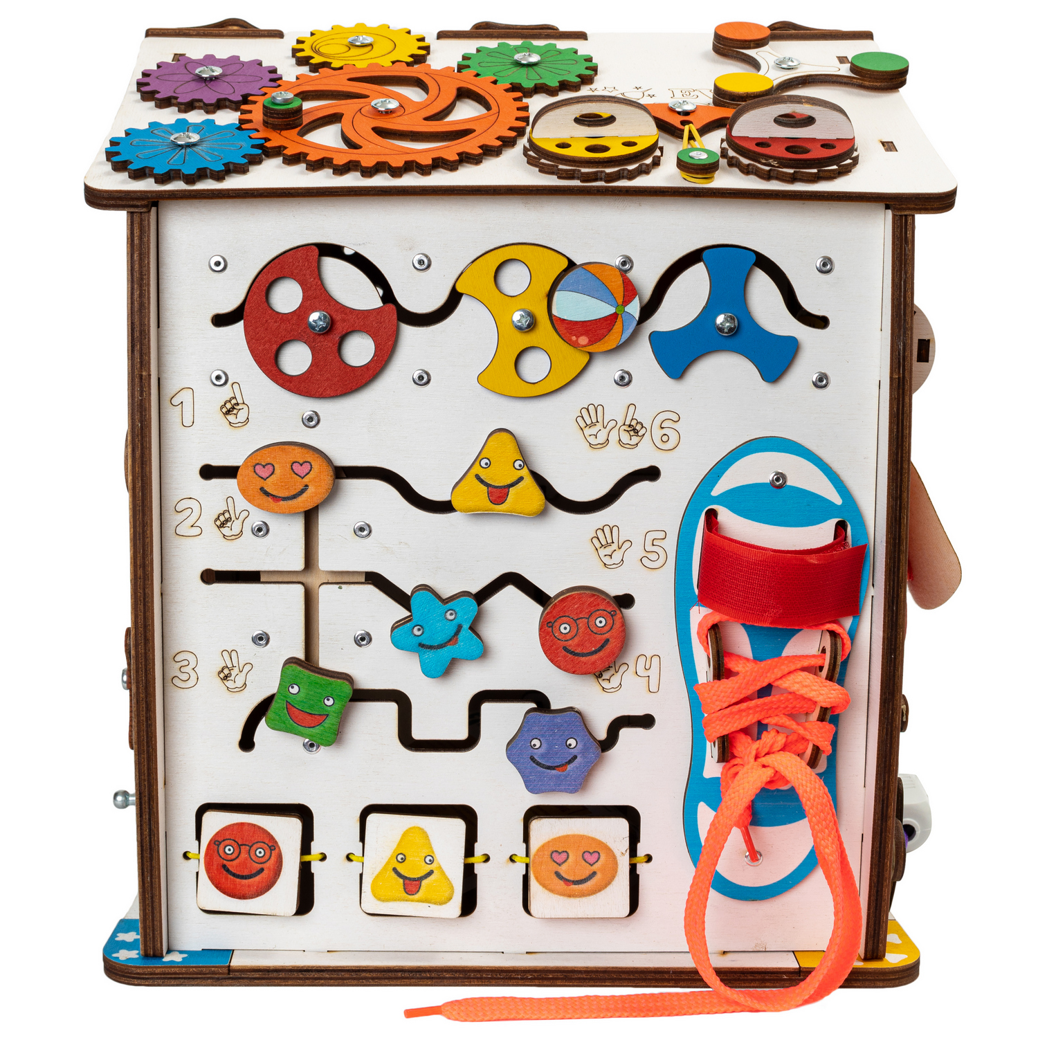 Игрушка Evotoys бизиборд Смайлики - фото 20