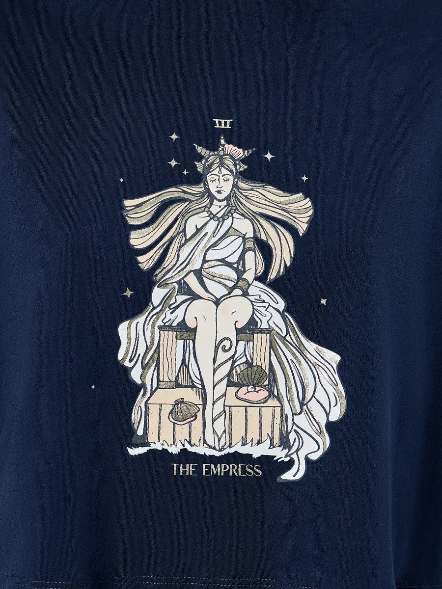 Пижама Mark Formelle (Марк Формэль) 592444/т.синий +таро на синем - фото 8