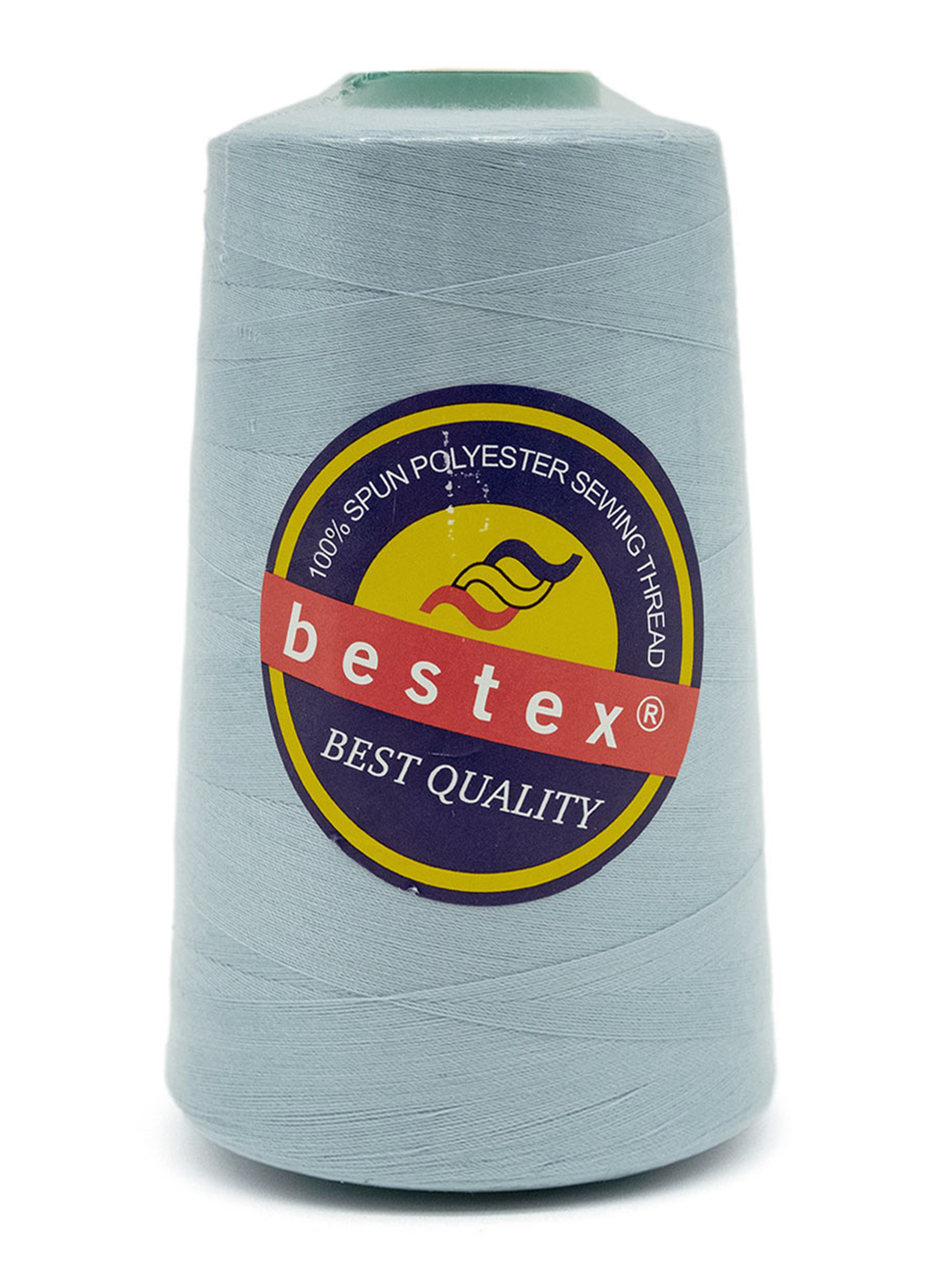 Нитки Bestex 40/2 5000 ярд 1шт 319 небесно-голубой - фото 10