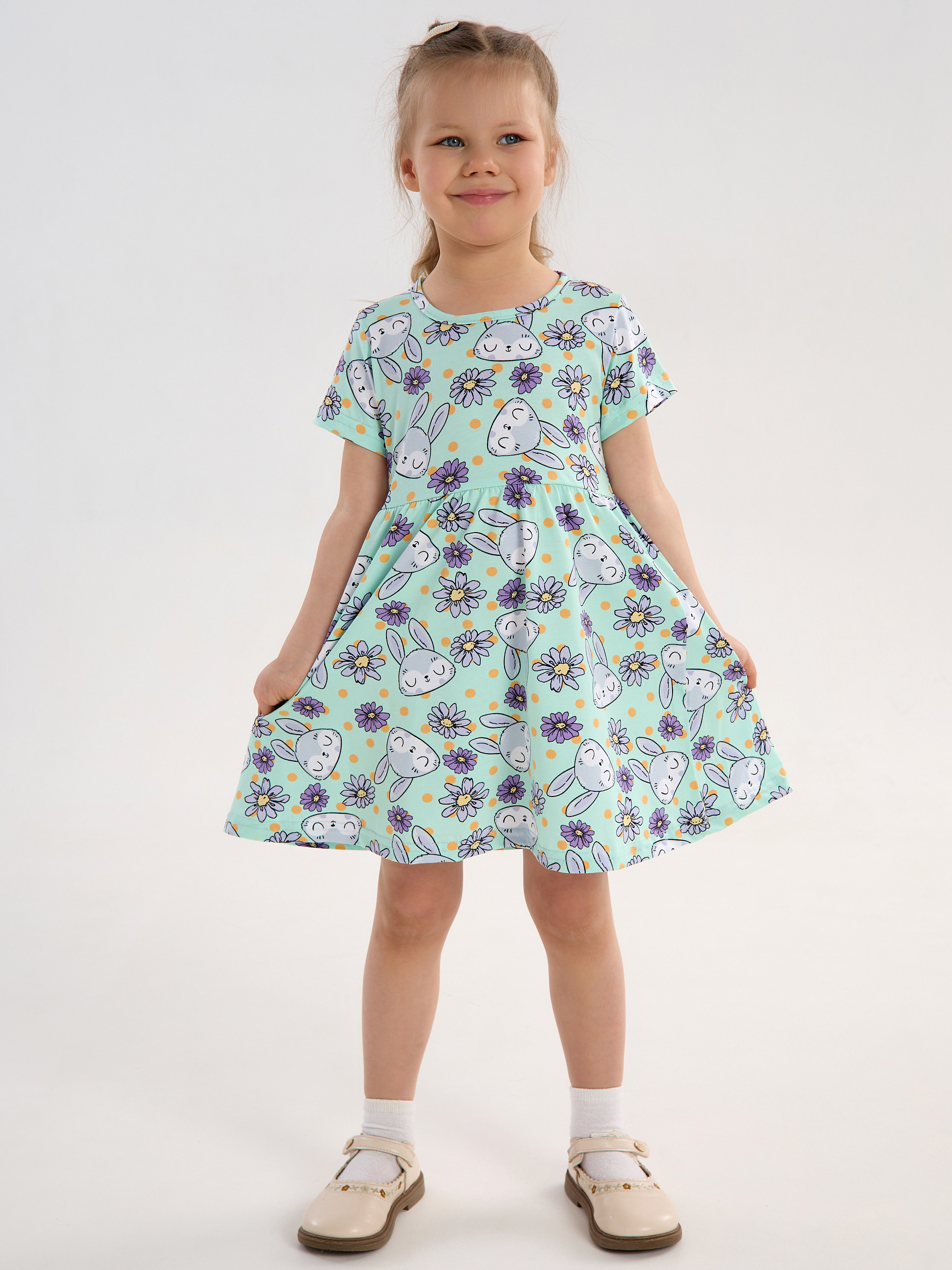 Платье YAXX 006--Платье зайка/цветы (К) - фото 9