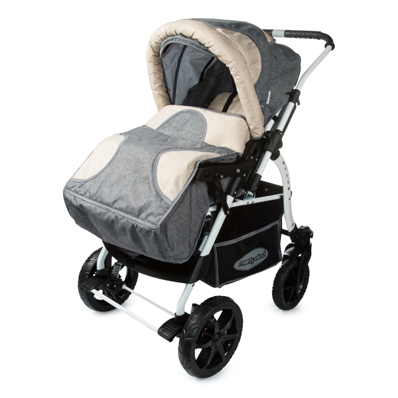 Коляска трансформер Babyton Pillo OX Grey-Beige - фото 9