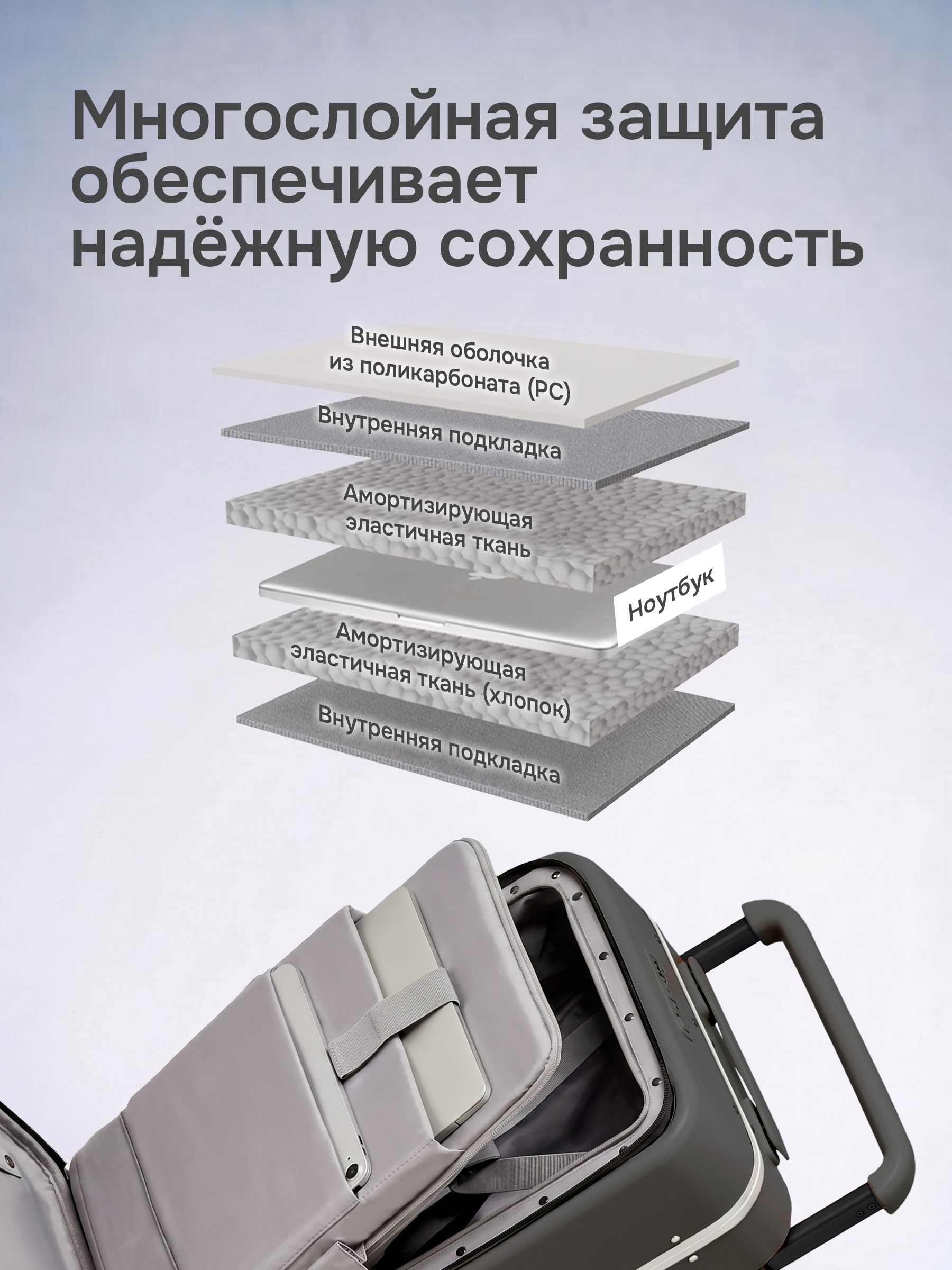 Чемодан MIXI - фото 9