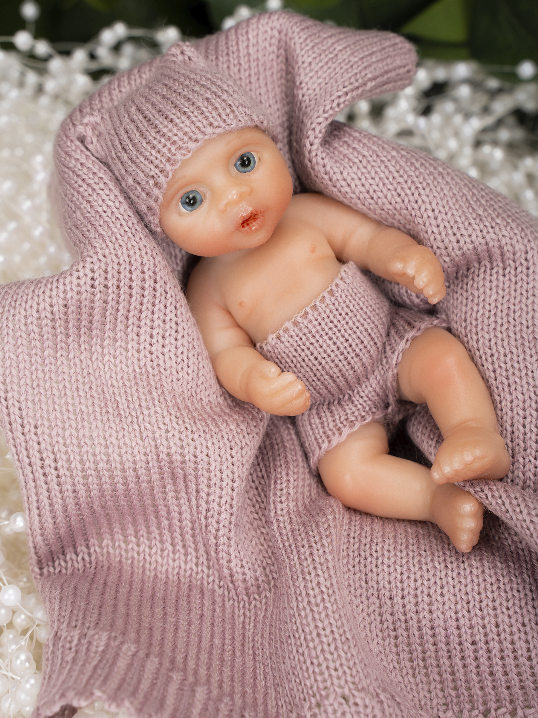 Кукла мини Magic Manufactory Magic baby Пупс сиреневый высота 12 см 4631162180895 - фото 17