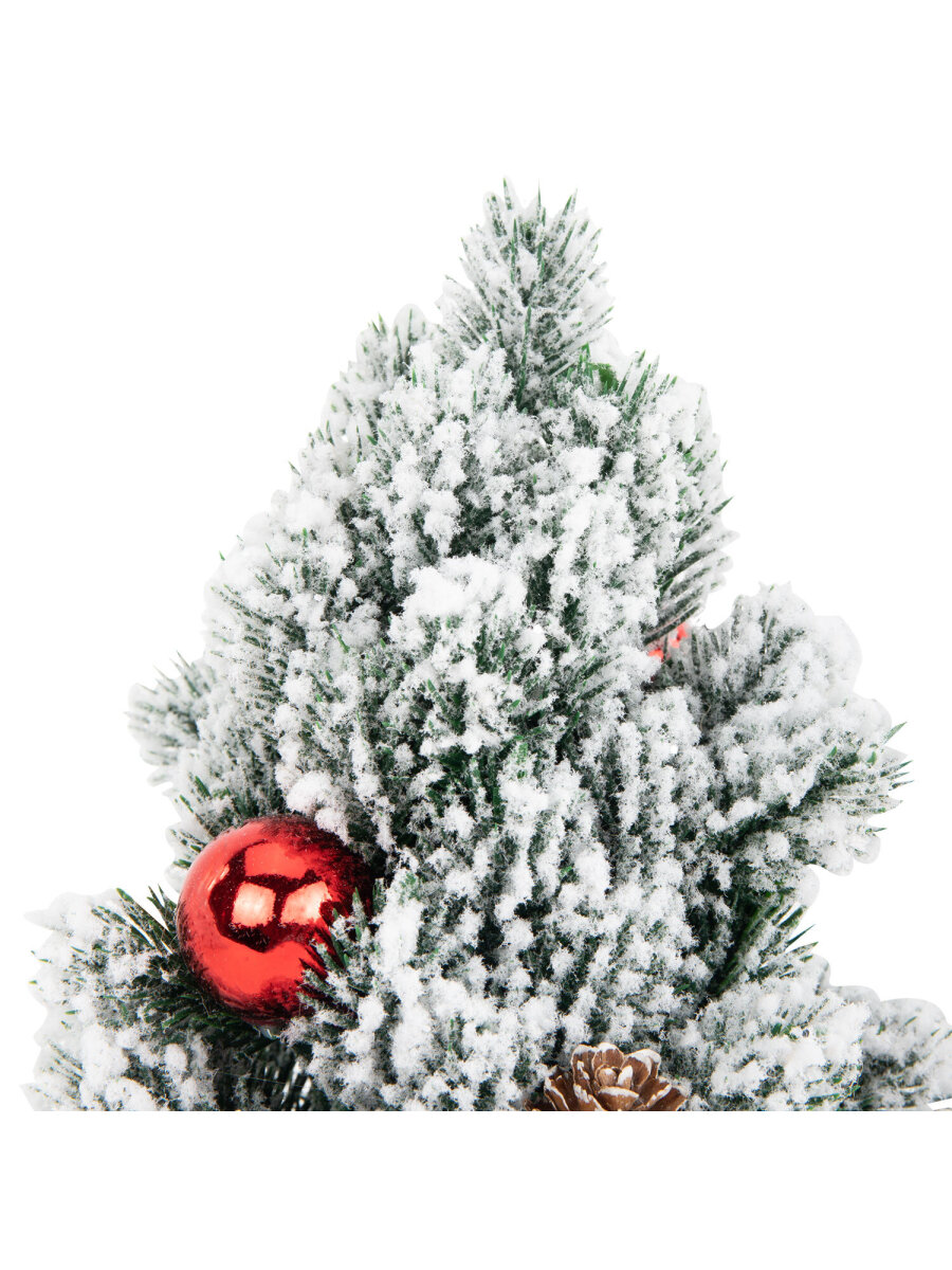 Елка новогодняя искусственная Золотая сказка литая настольная ель 32 см - фото 11