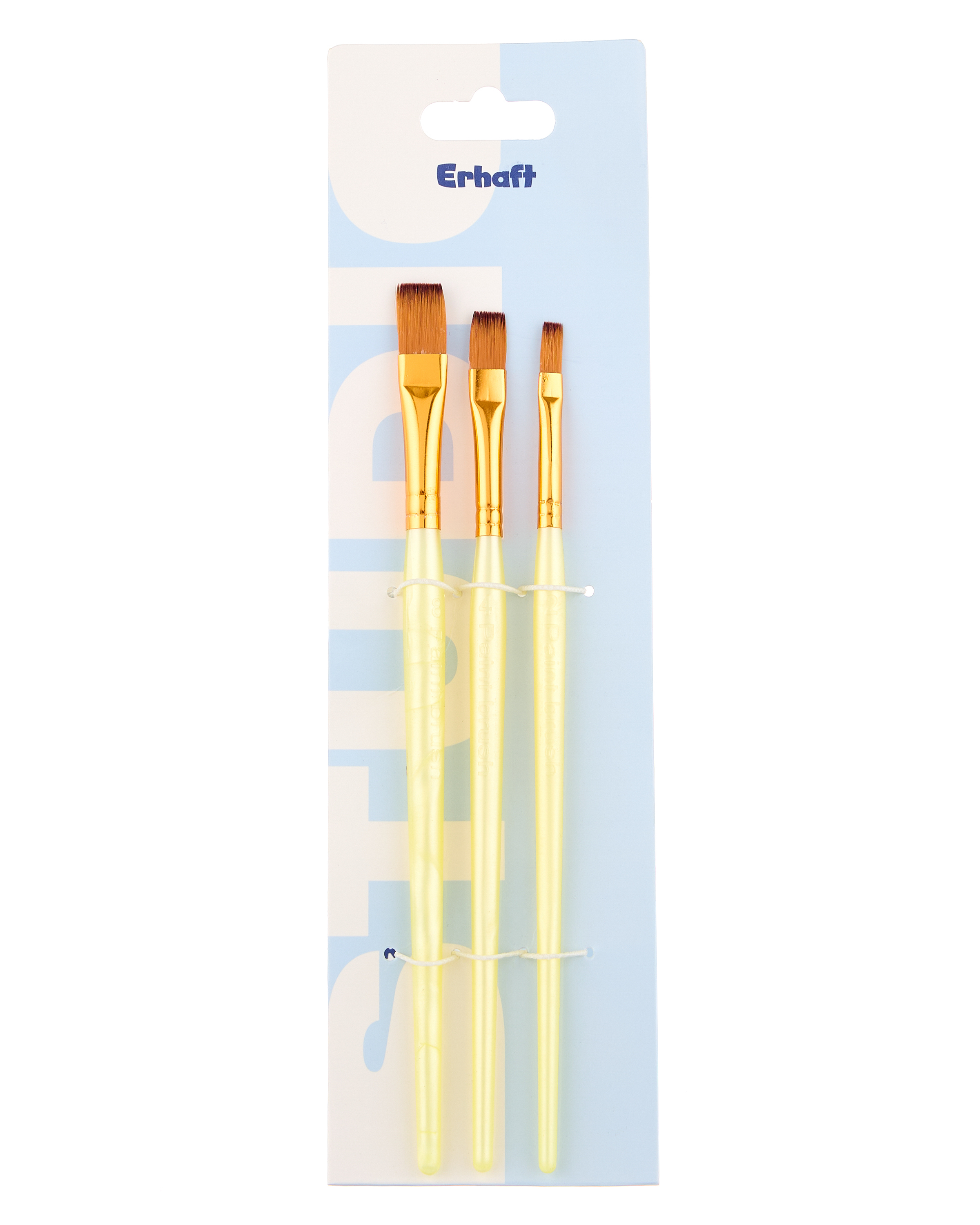 Кисть Erhaft 3 шт. (синтетика) в ассортименте - фото 5