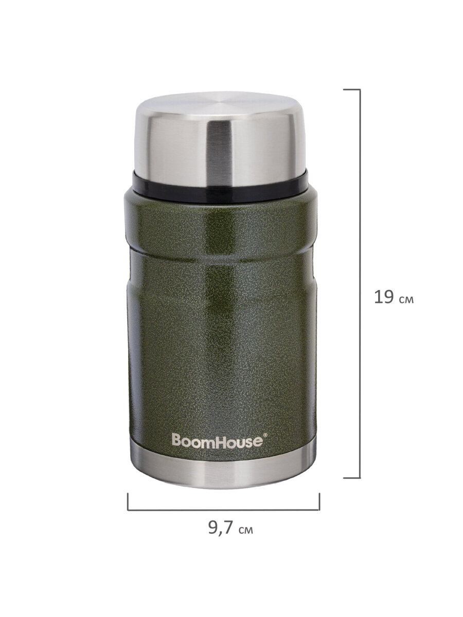Термос BoomHouse для чая кофе еды 700 мл с широким горлом походный - фото 7