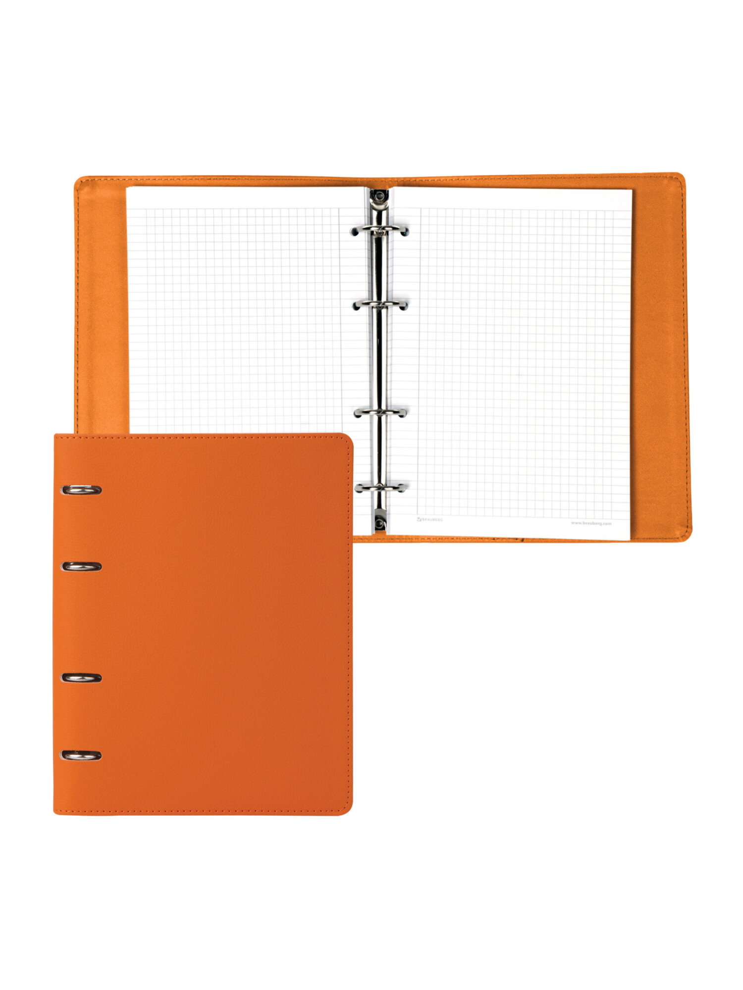 Тетрадь со сменным блоком Brauberg клетка 120 лист. - фото 6