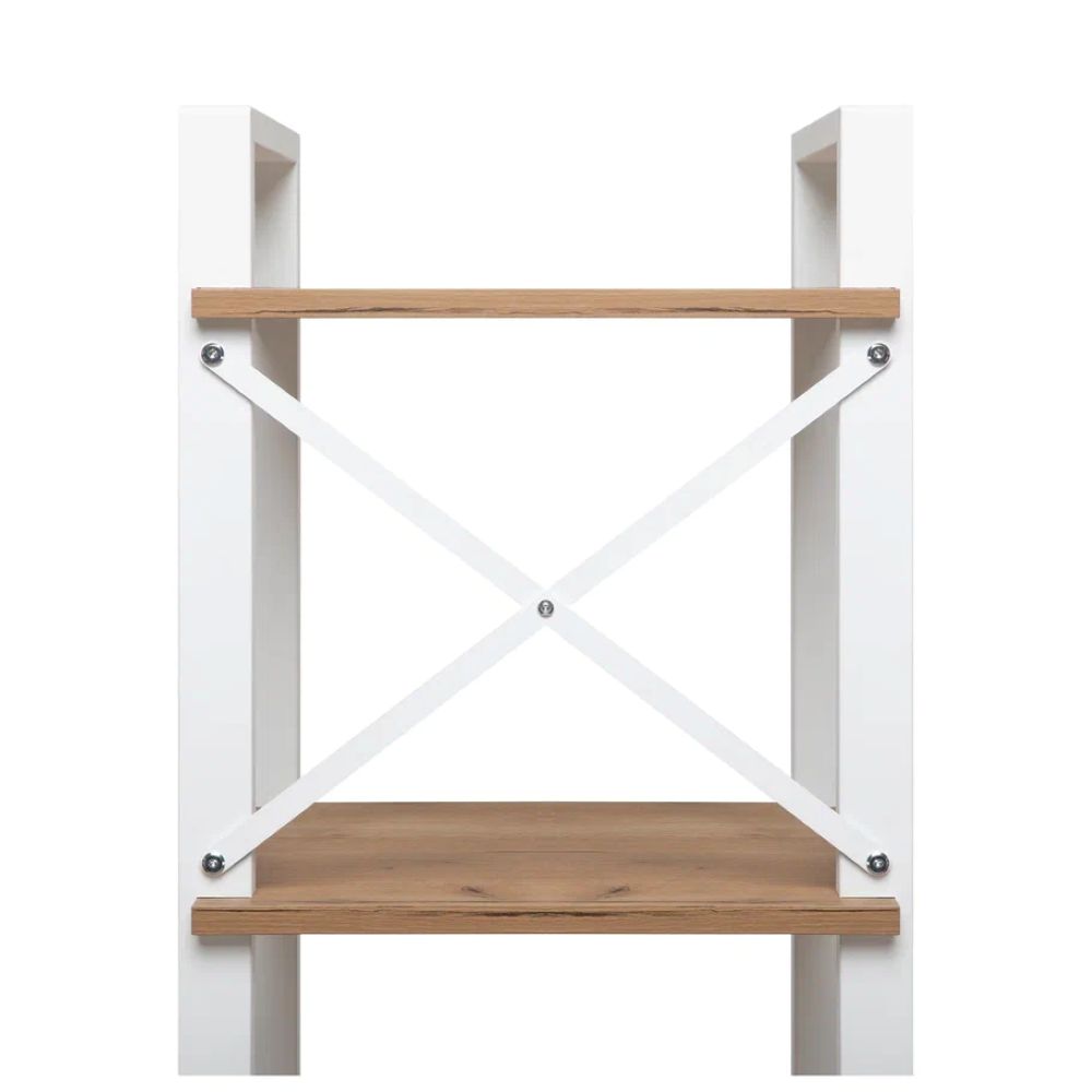 Стеллаж Leset Стилвуд 116 Белый/Дуб крафт золотой - фото 6