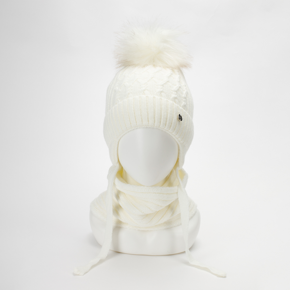 Изображение товара Детский теплый комплект Bai FAMILY 50 с помпоном и натуральной подкладкой