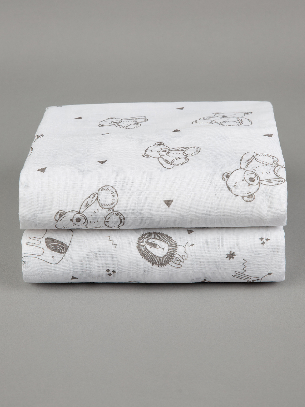 Пелёнка inlovery муслин 130x90 см 2 шт. - фото 17