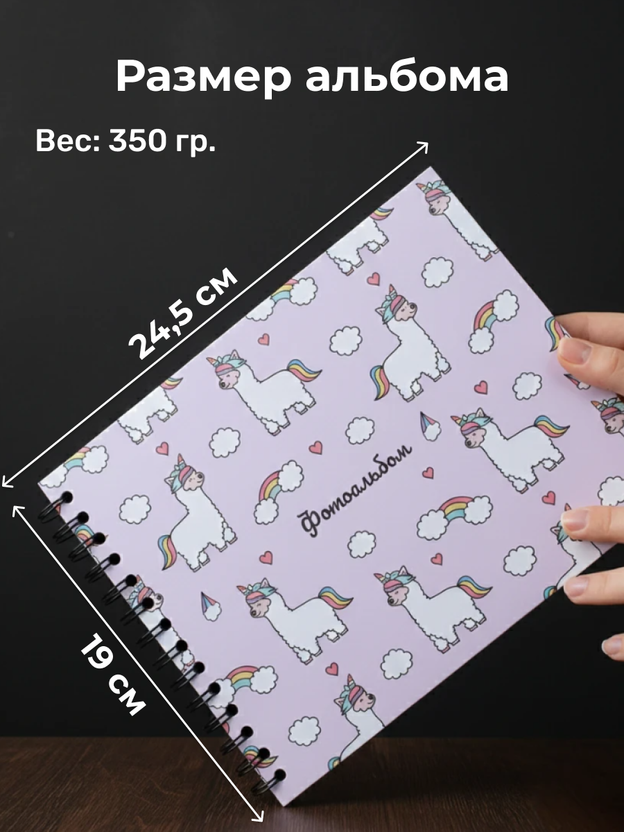 Фотоальбом iLikeGift LamaCorn 20 листов - фото 5