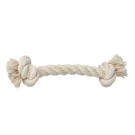 Игрушка для собак Doglike Dental Knot Грейфер канатный средний 2 узла Белый D-2351