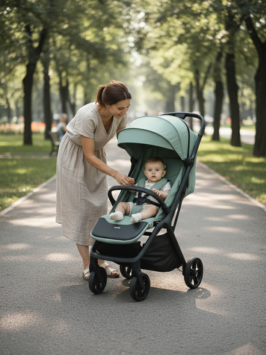 Коляска прогулочная Tomix Easy зеленый - фото 15