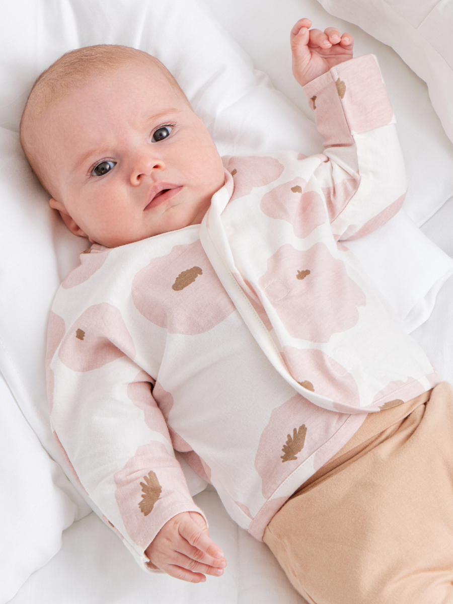 Рубашка 2 шт Happy Baby 90123_beige-flowers - фото 1