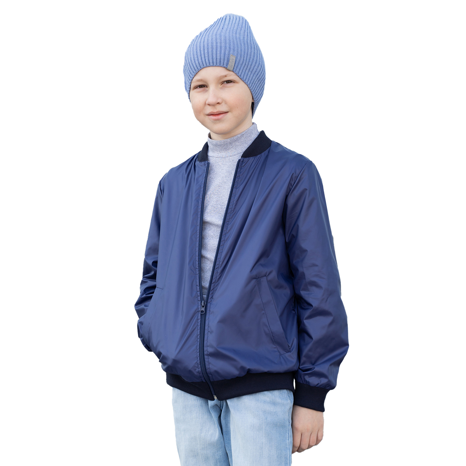 Бомбер Arctic kids 20-024 синий - фото 13