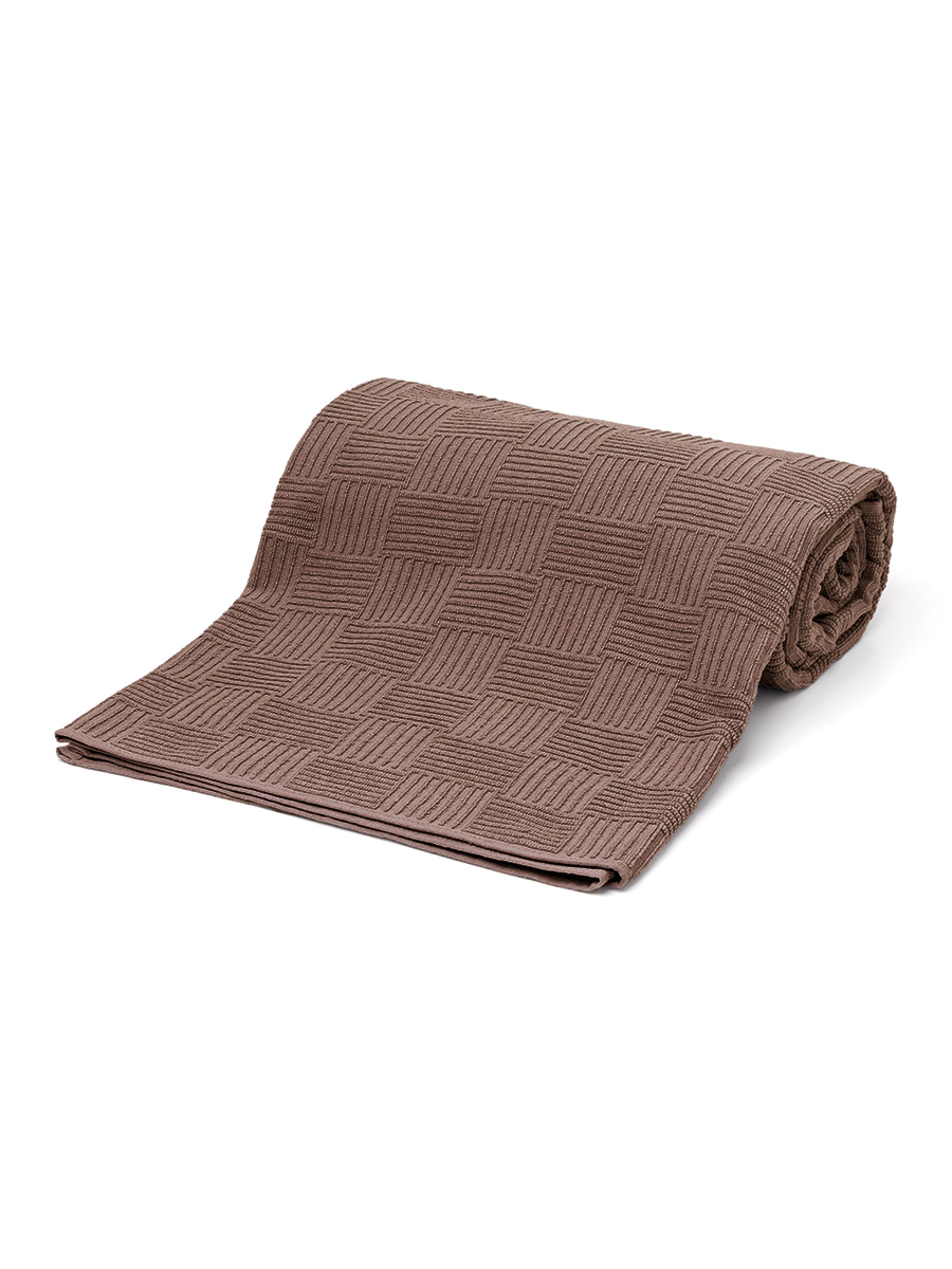 Простыня DeNASTIA махровая коричневый D000183 200 x 220 см 1 шт. - фото 4