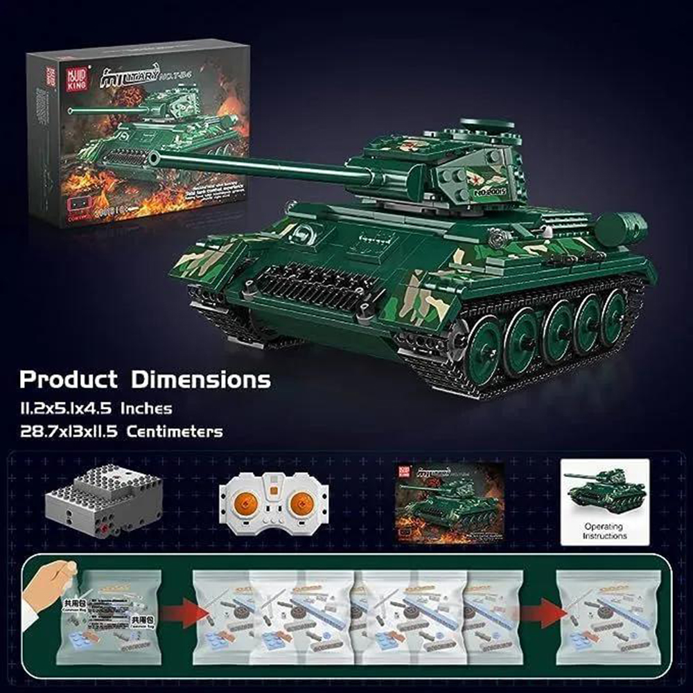 Конструктор Mould King Танк Т-34 - фото 6
