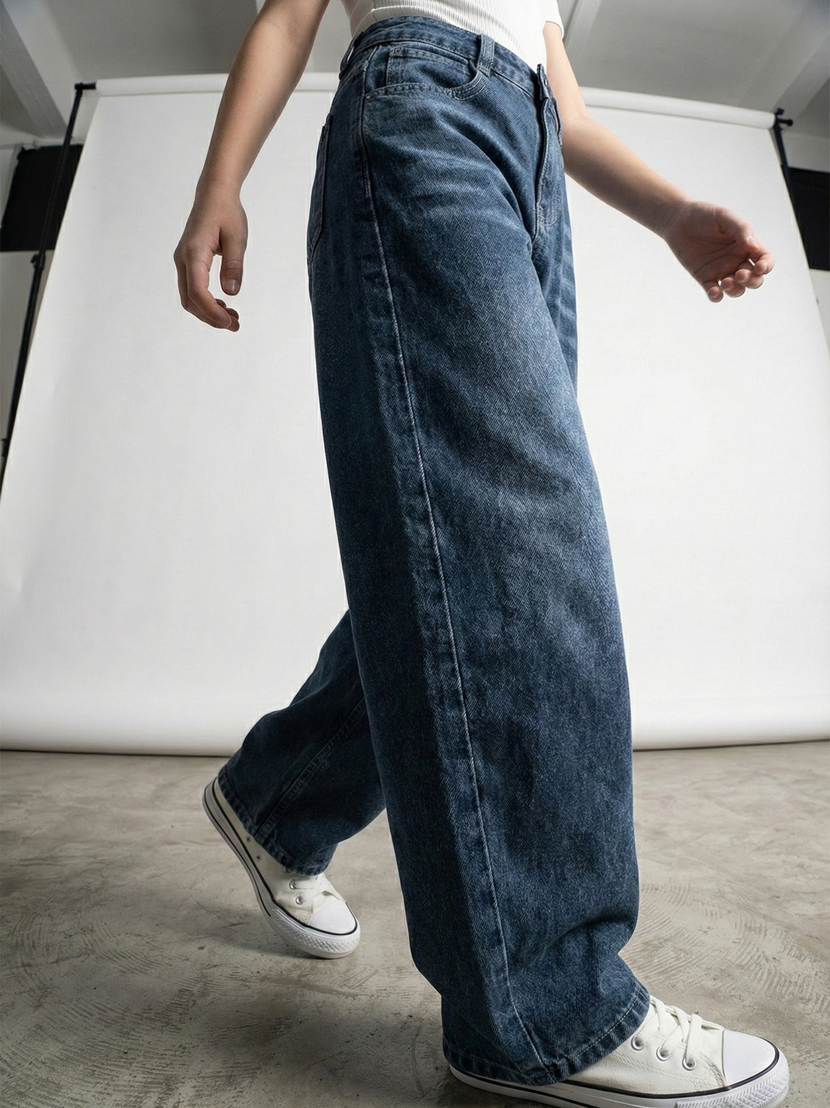 Джинсы-багги СИНИЙ МИР R98-IL - фото 4