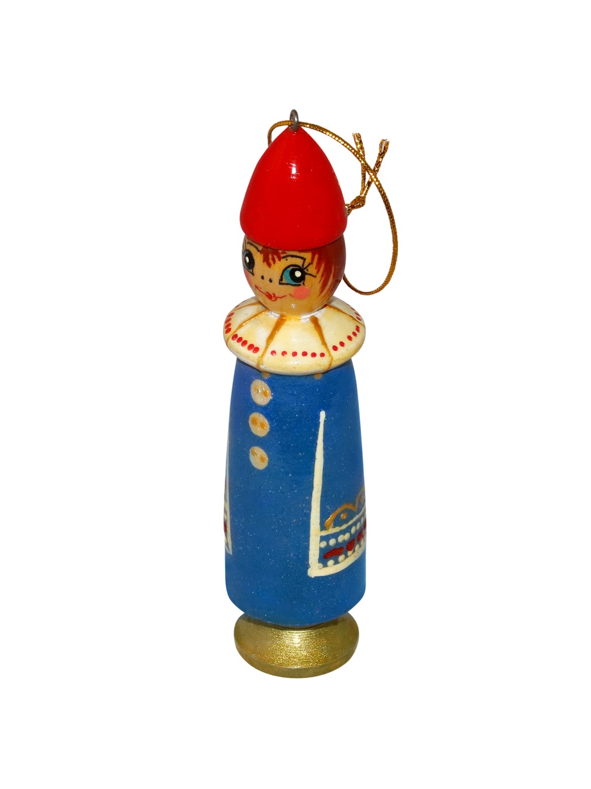 Елочная игрушка Хохлома Оптом деревянная фигурка Девочка 3 шт - фото 2