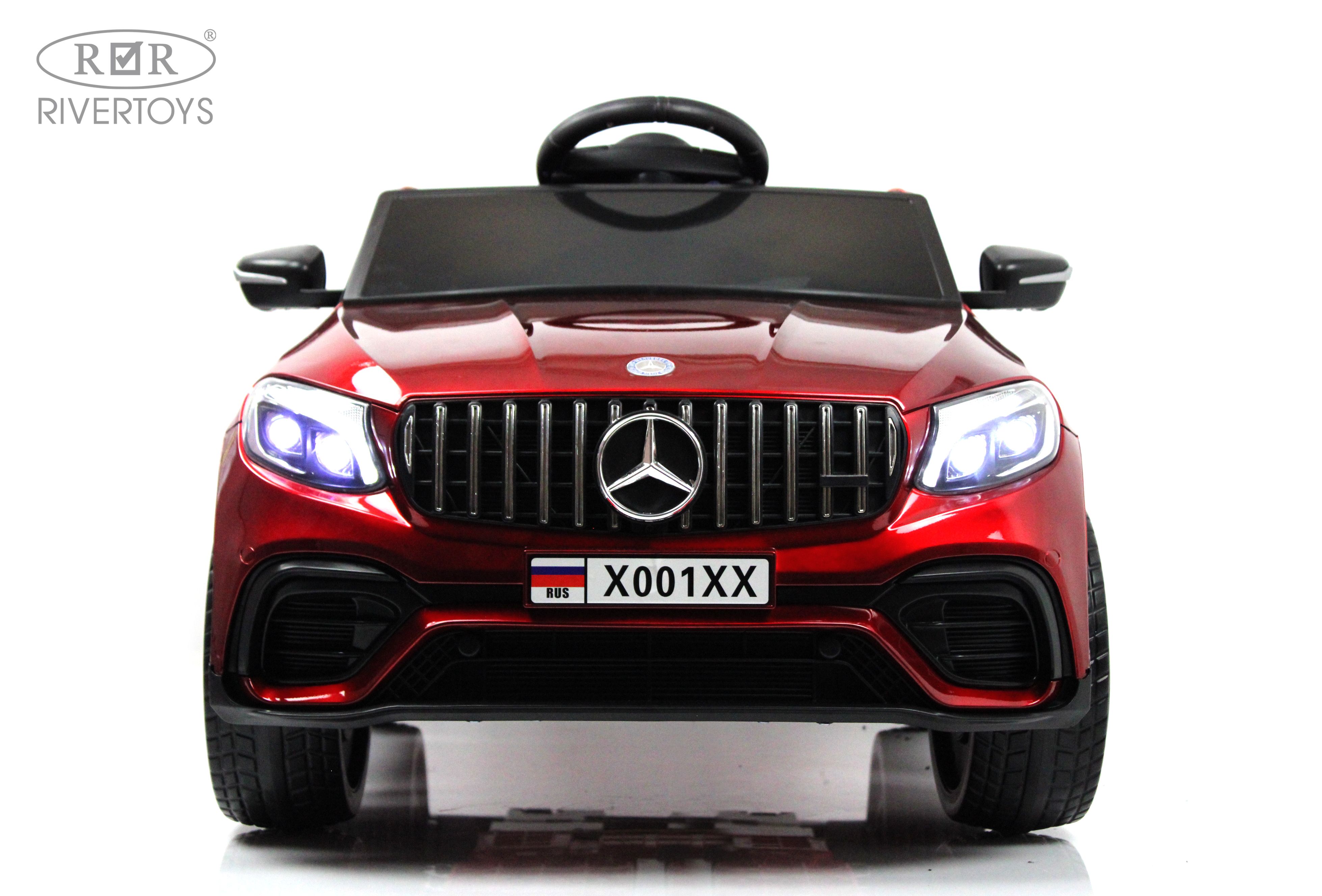 Электромобиль RIVERTOYS Mercedes X001XX-RED-GLANEC С пультом ДУ - фото 5