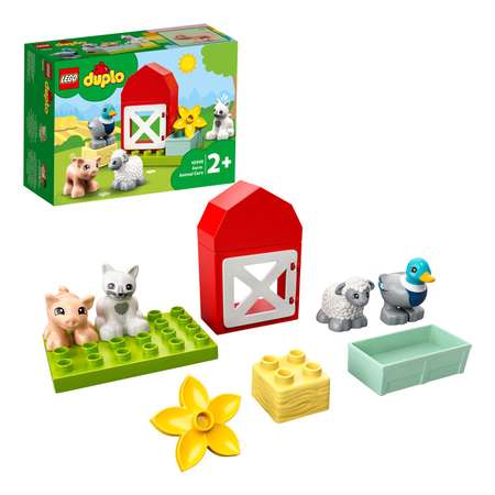 Конструктор LEGO DUPLO Уход за животными на ферме блочный