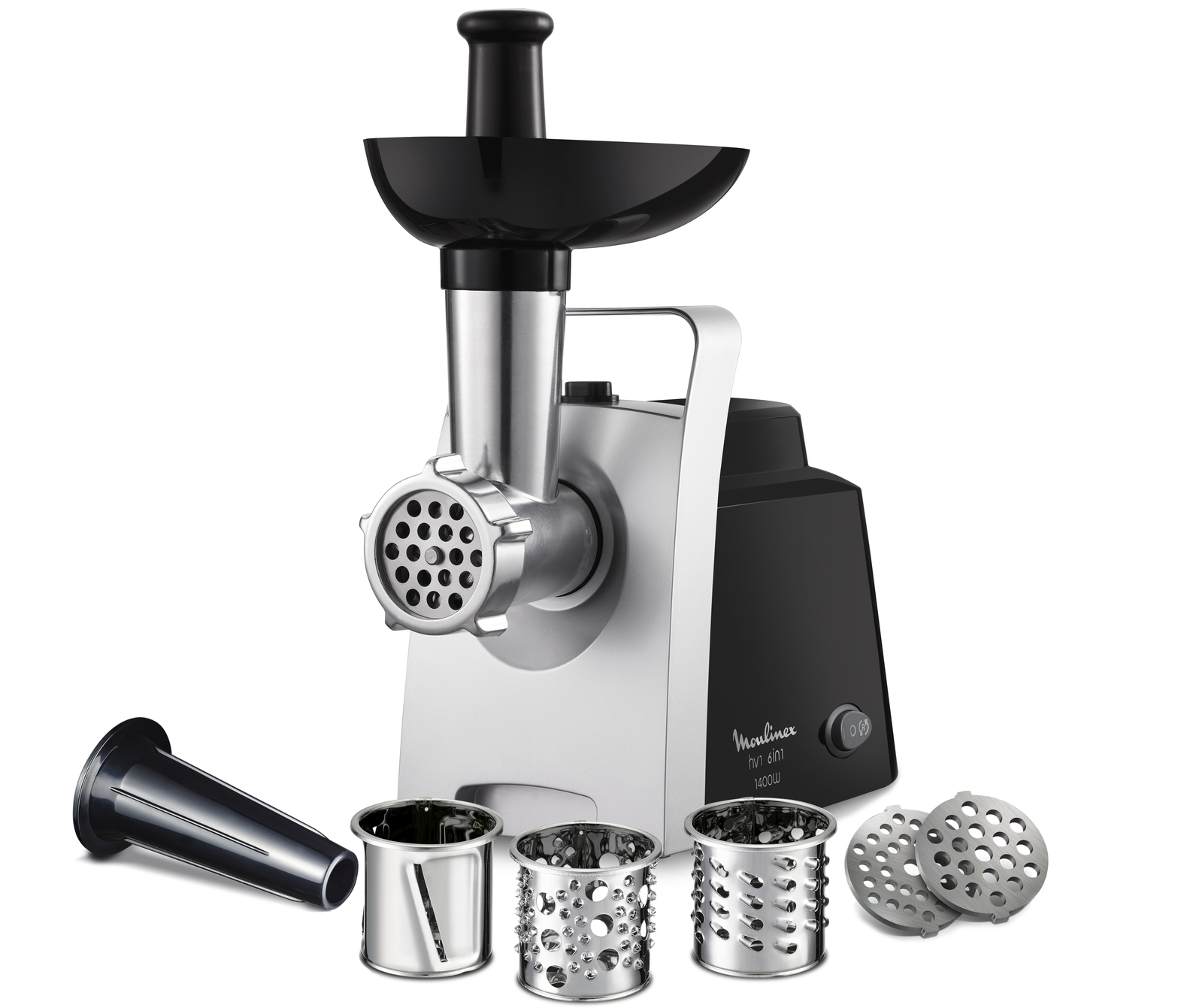 Мясорубка Moulinex 6 в 1 HV1 ME108832 с насадками и реверсом - фото 1