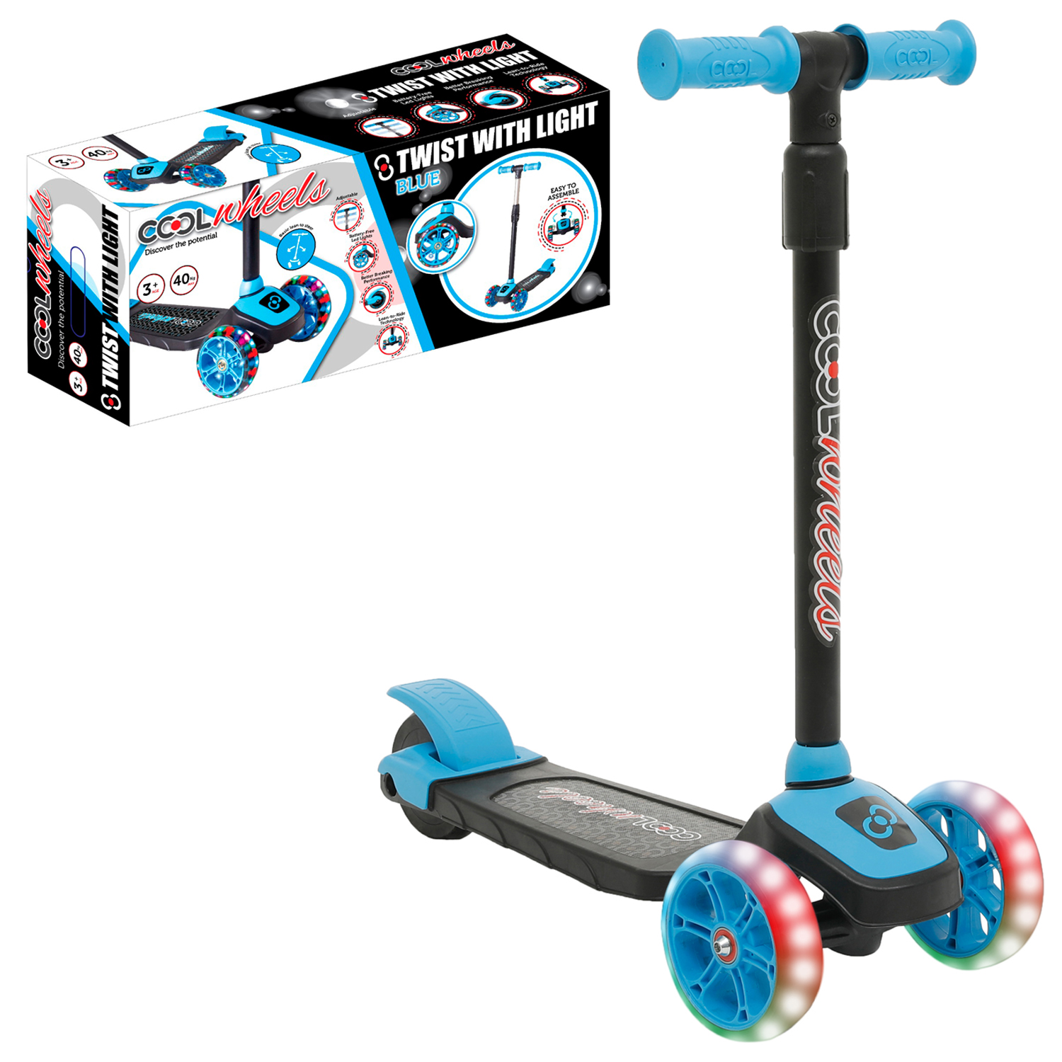 Самокат Cool Wheels трехколесный - фото 1