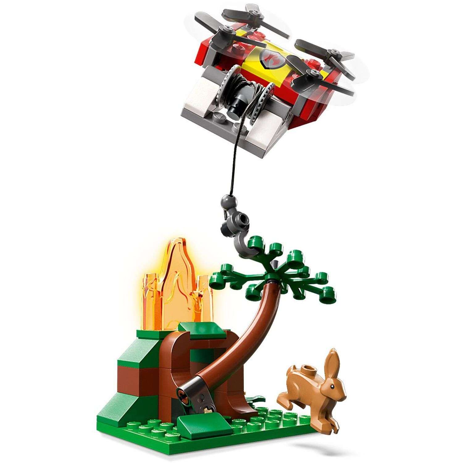 Конструктор LEGO City Машина пожарная блочный - фото 7