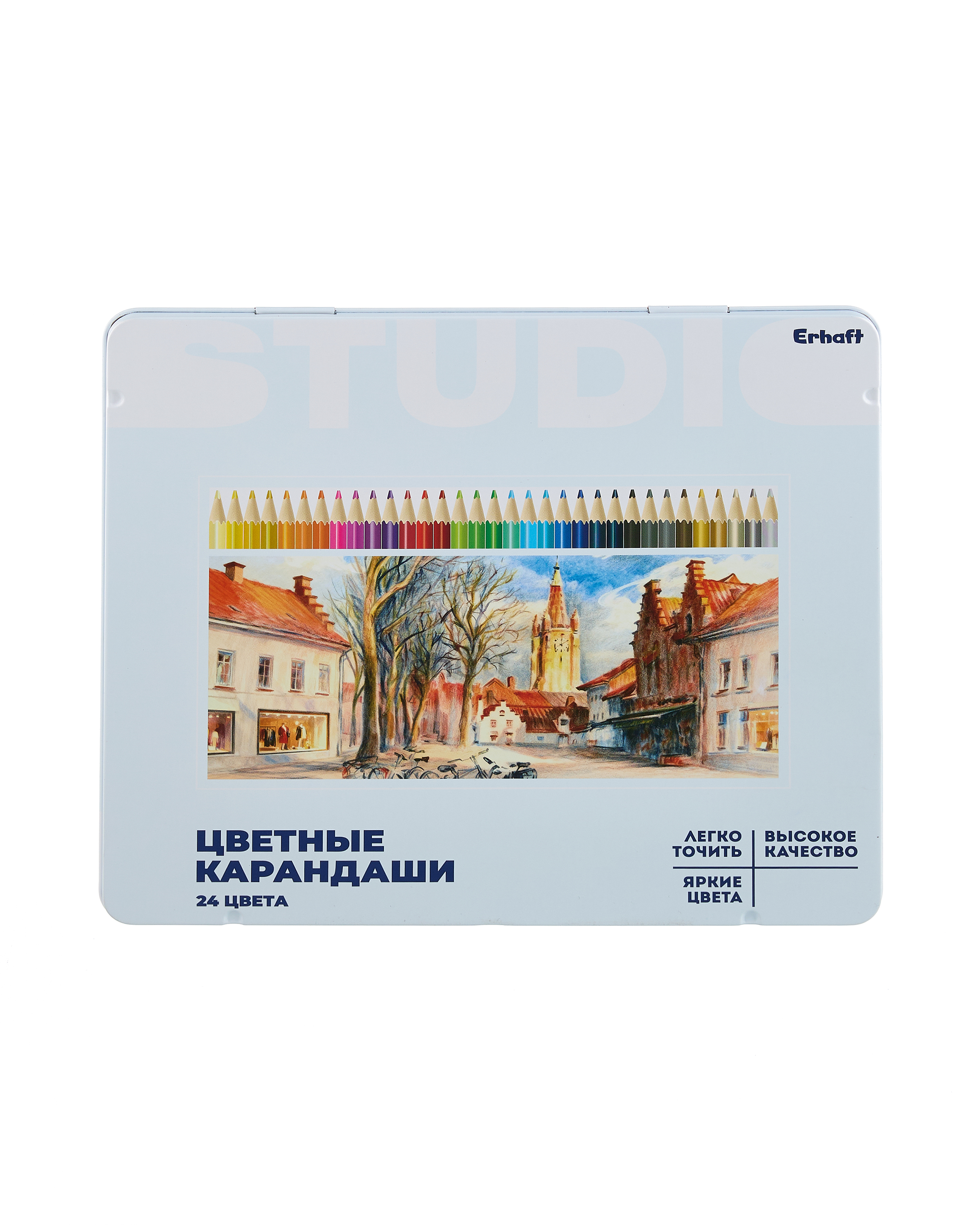 Карандаши цветные Erhaft 24 шт. - фото 1