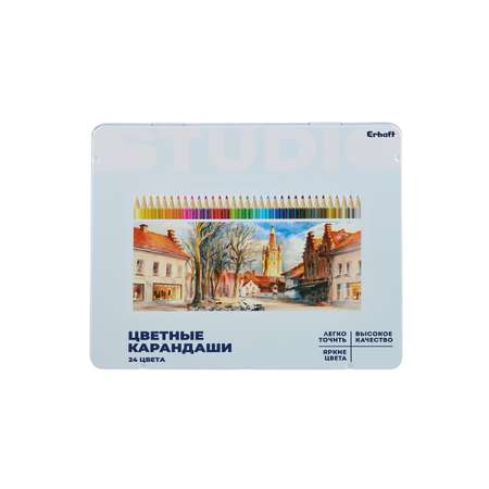 Карандаши цветные Erhaft 24 шт.