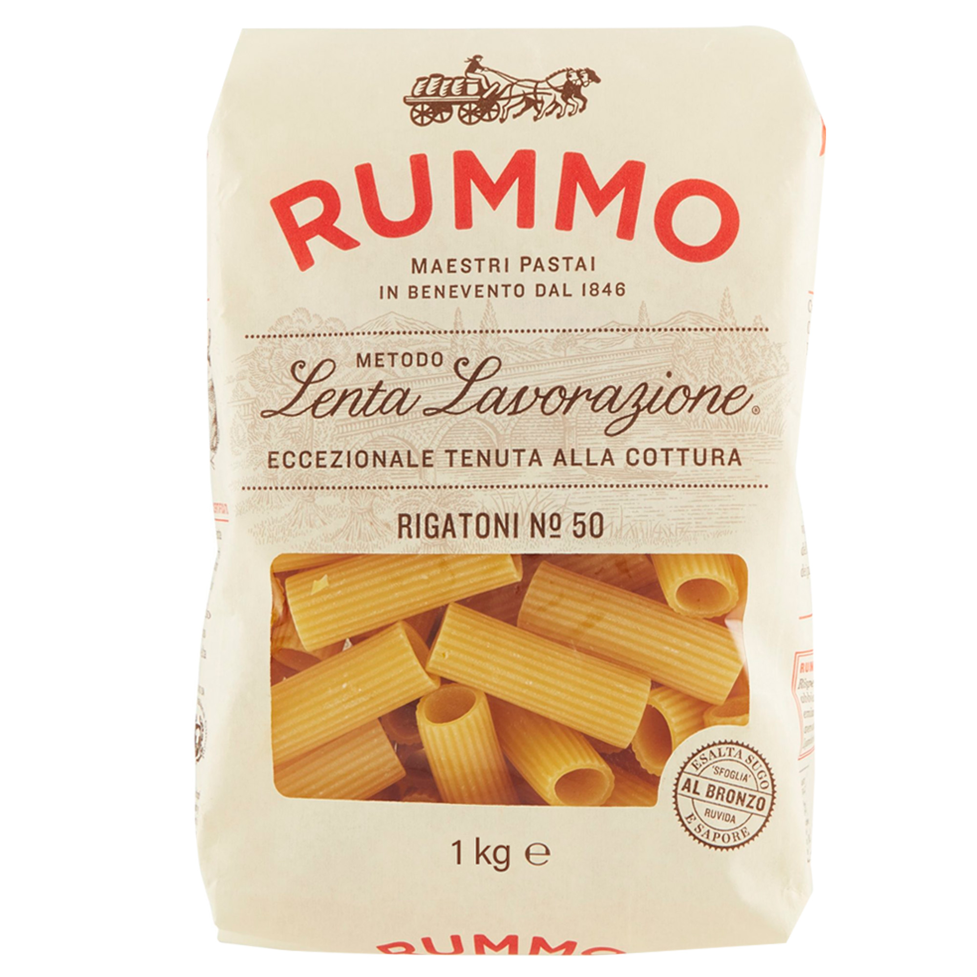 Макароны Rummo трубочки РИГАТОНИ 50 1000 г - фото 1