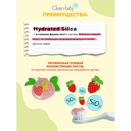 Зубная паста Clean-baby с фтором