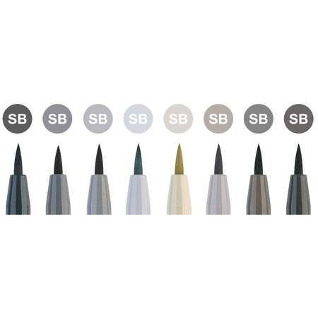 Ручка капиллярная Faber Castell 8 шт.