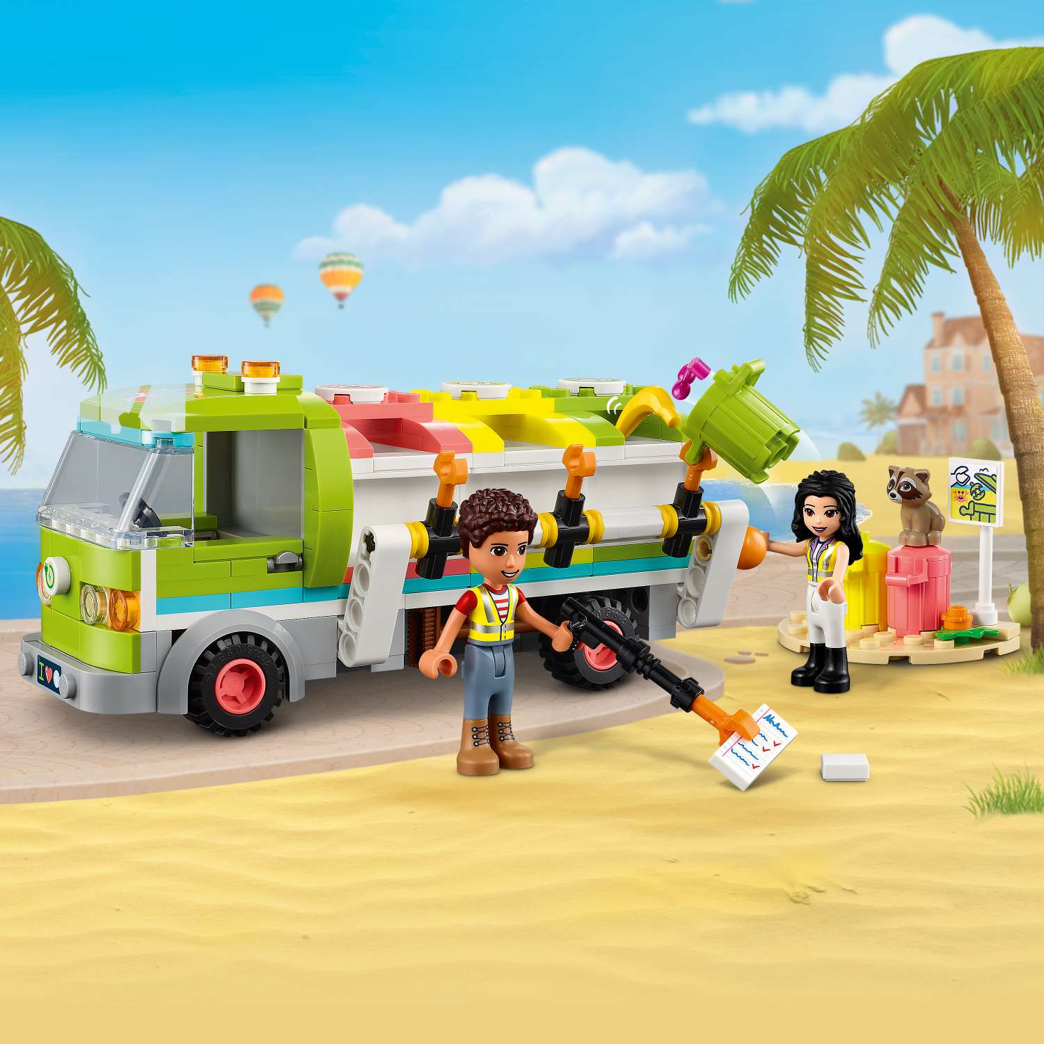 Конструктор LEGO Friends Recycling Truck блочный - фото 11