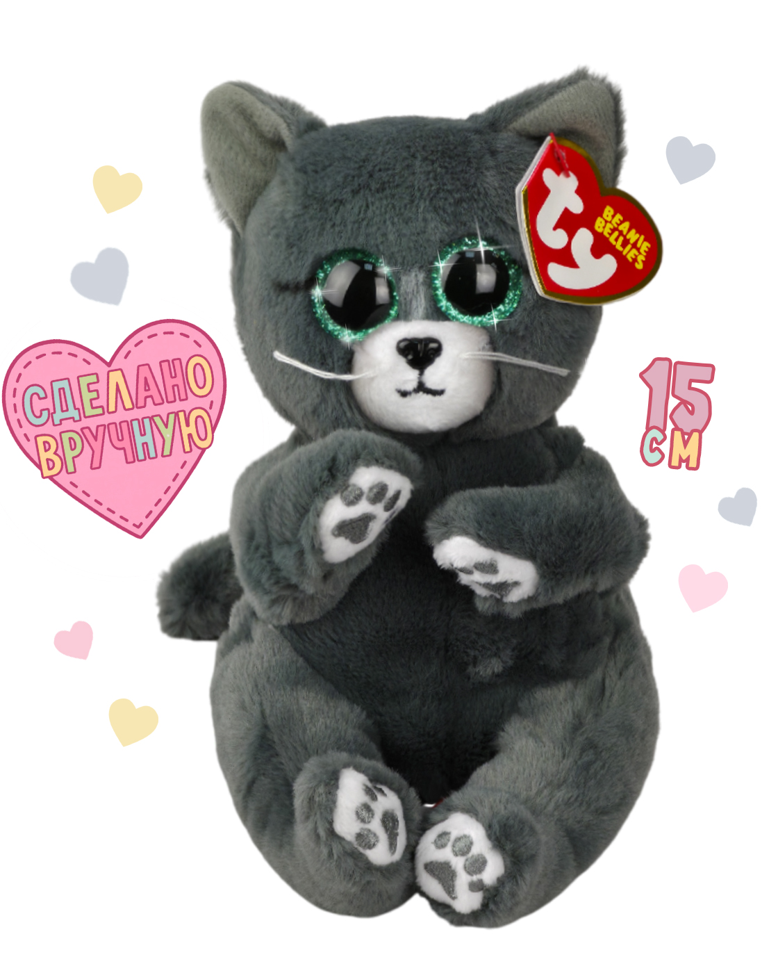 Мягкая игрушка TY котик - фото 1