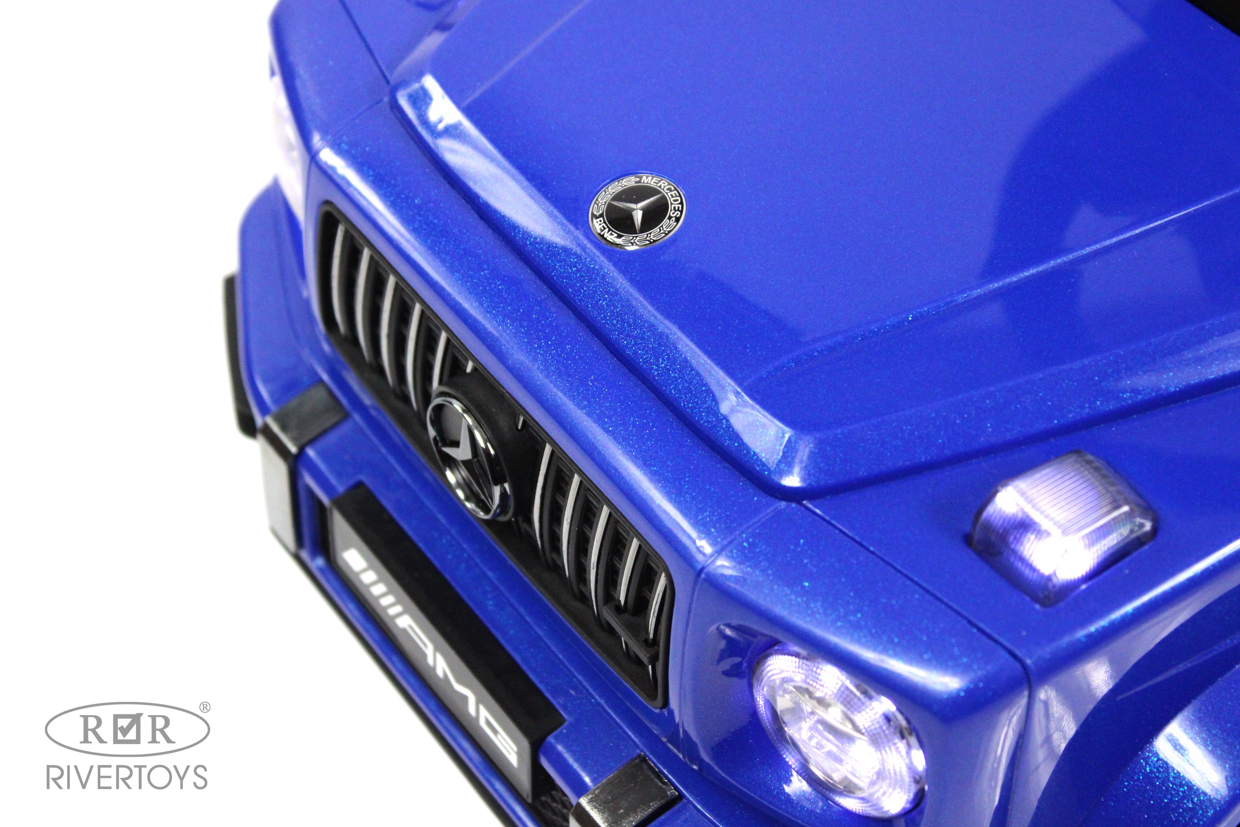 Каталка RIVERTOYS Mercedes-Benz G63 Blue Diamond синий - фото 15