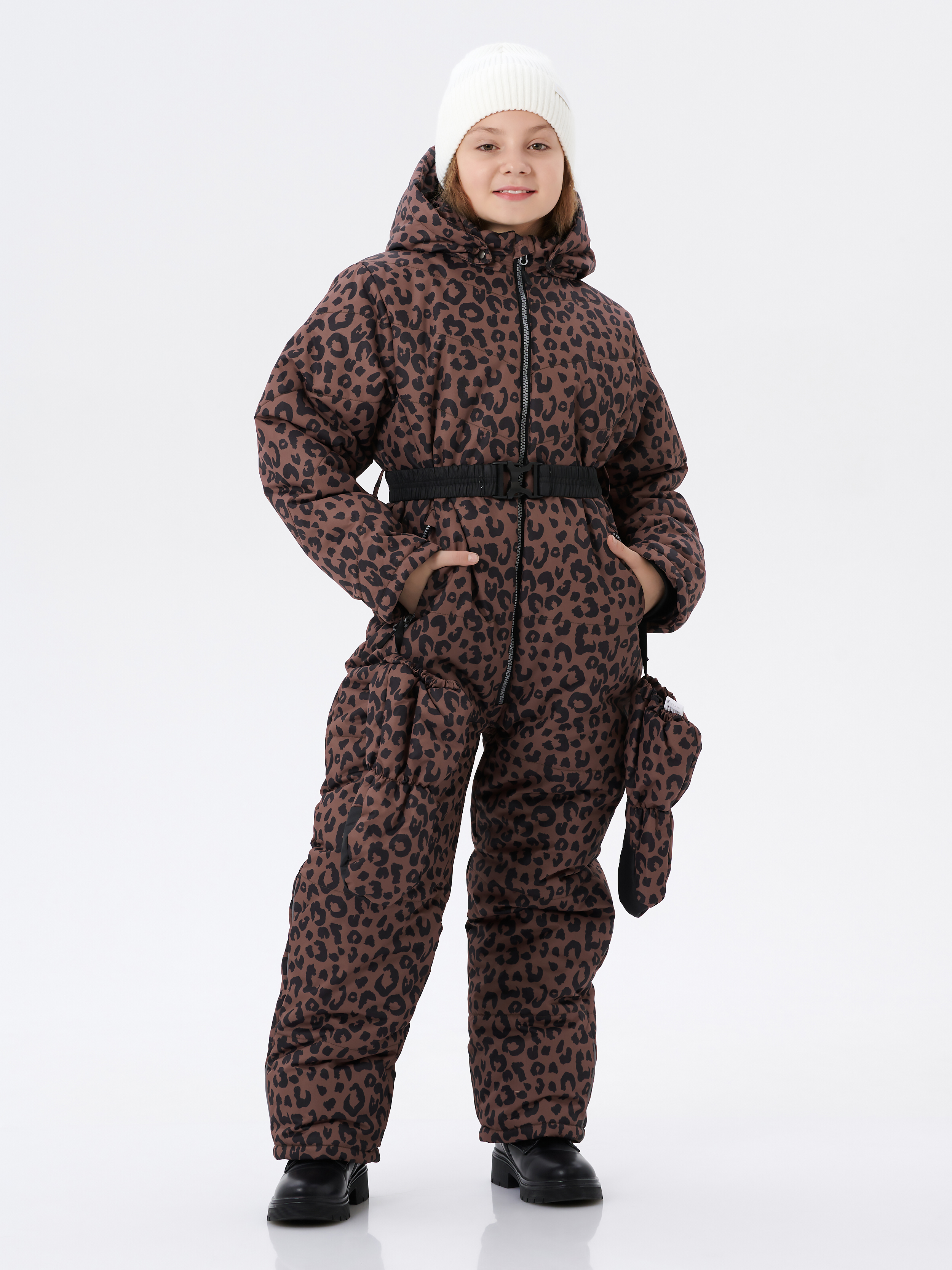 Комбинезон КрутышОк Т-068 коричневый, черный - фото 6