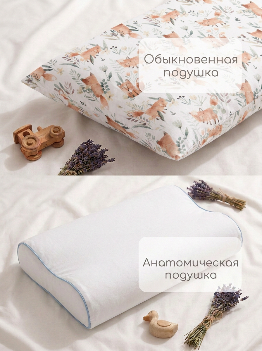 Наволочка Мягкий Кролик Лисички 40 x 60 см 1 шт. - фото 6