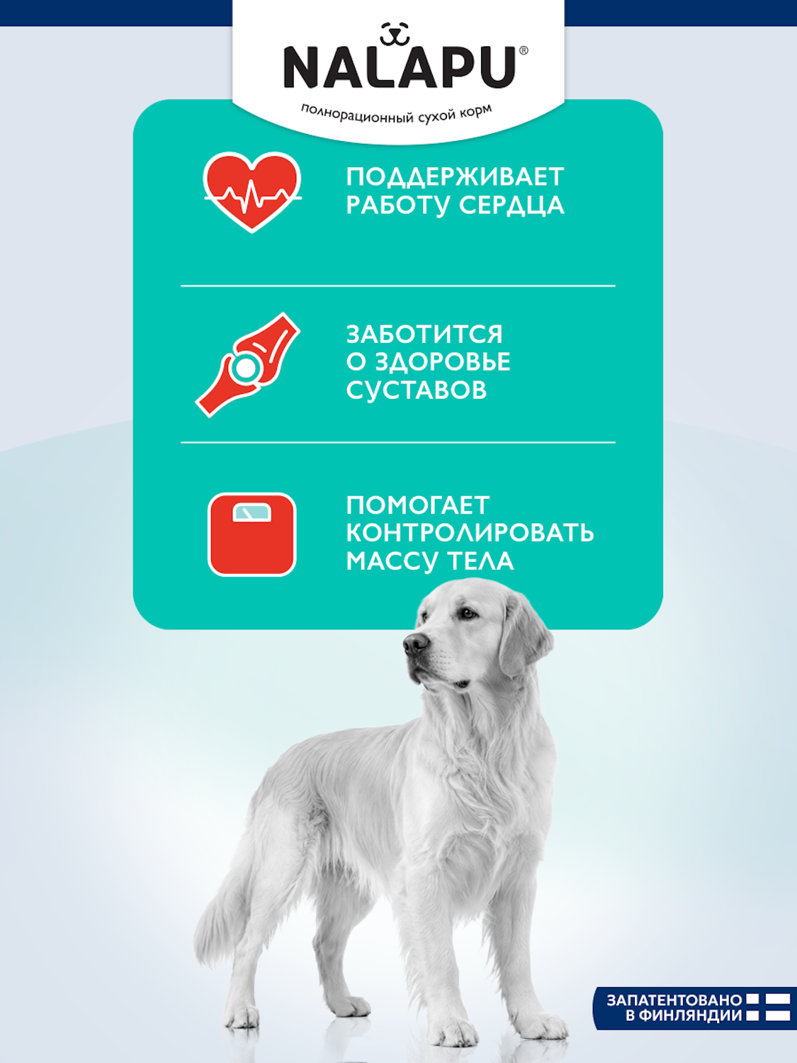 Корм для взрослых собак сухой NALAPU Mobility для средних и крупных пород с мясом говядины и домашней птицы 2.4кг - фото 8