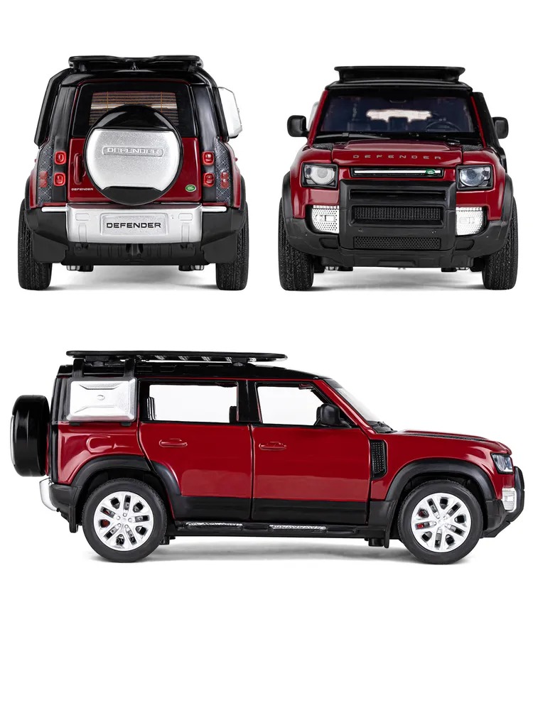 Внедорожник АВТОпанорама Land Rover Defender 110 1:32 JB1251469 - фото 10
