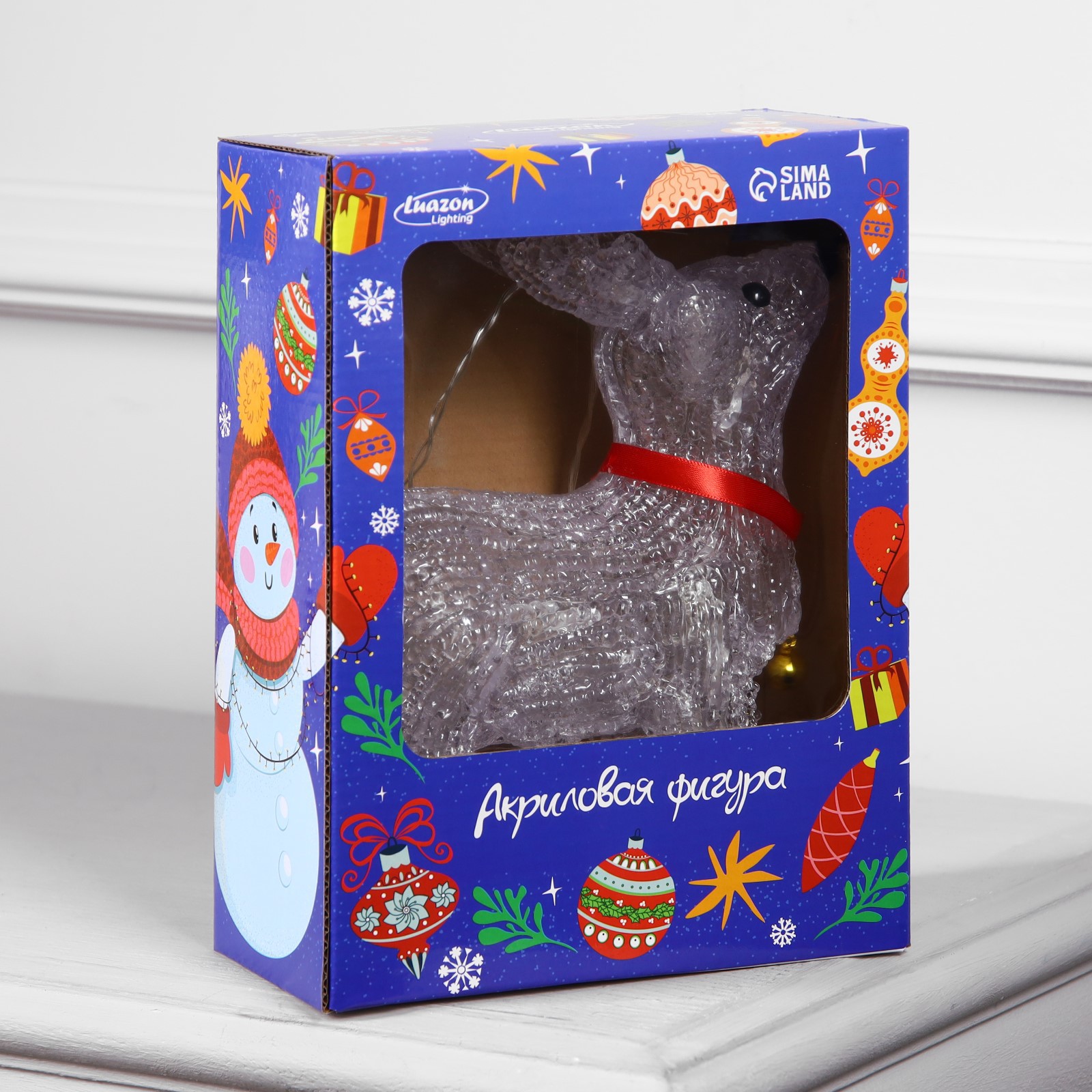 Светодиодная Luazon фигура «Олень с колокольчиком» батарейки ААх2 не в комплекте свечение белое - фото 5