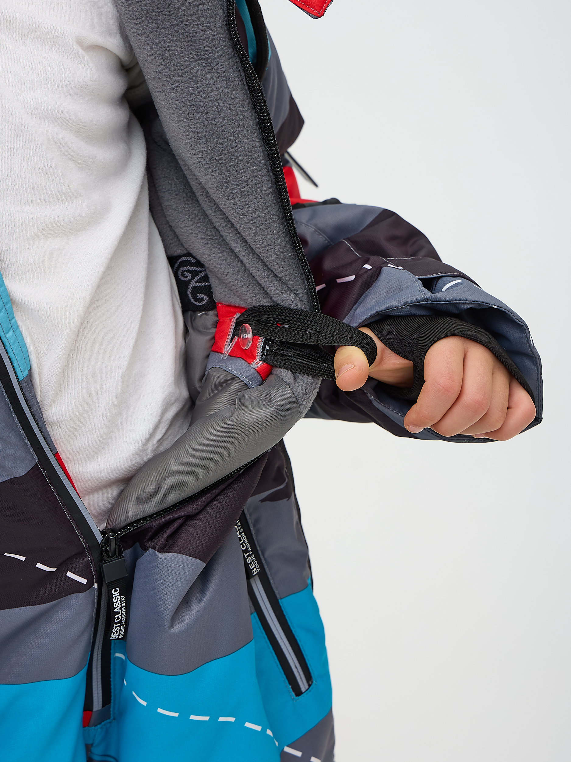 Комбинезон Kvartet 853 серо-красный - фото 12