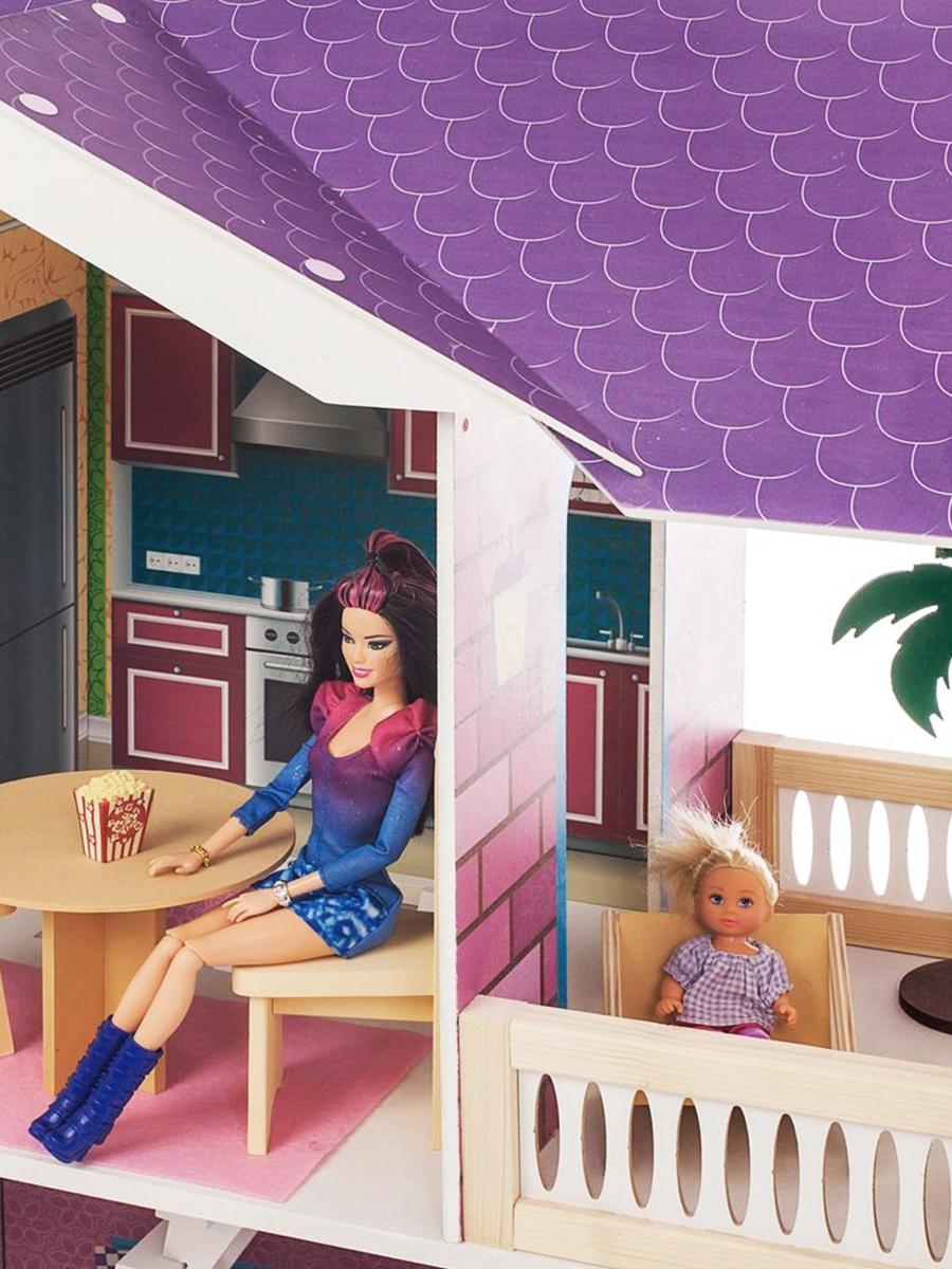 Домик для кукол PAREMO 121 см с мебелью PD318-14 - фото 6