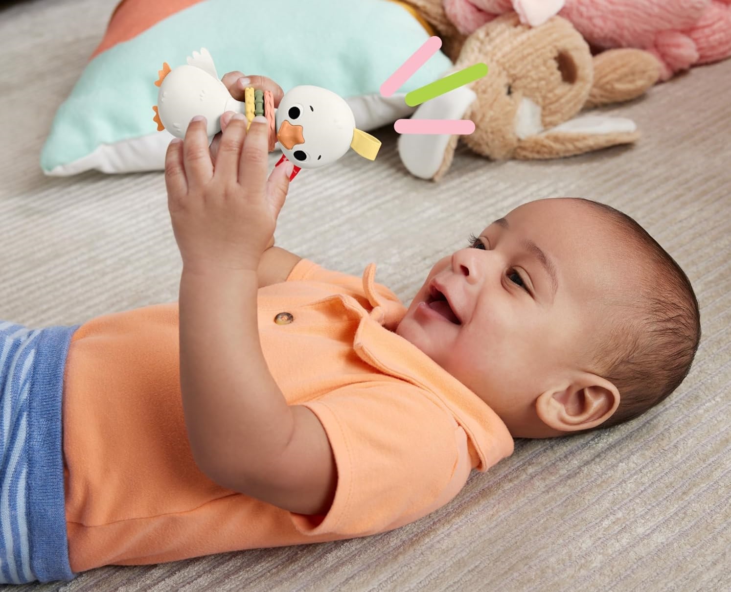 Игрушка Fisher Price погремушка Гусь Кря Кря - фото 2