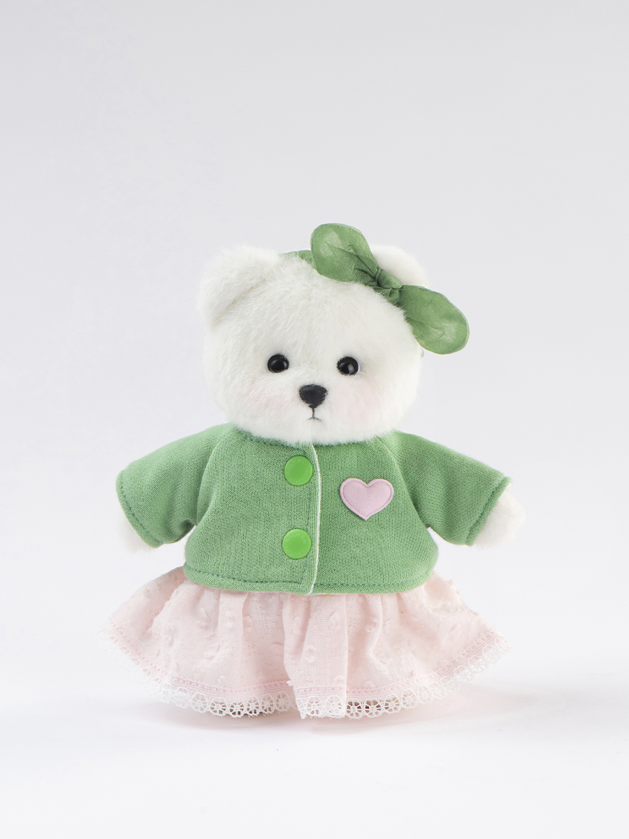 Мягкая игрушка TeddyTales Медведь Счастье белый - фото 2