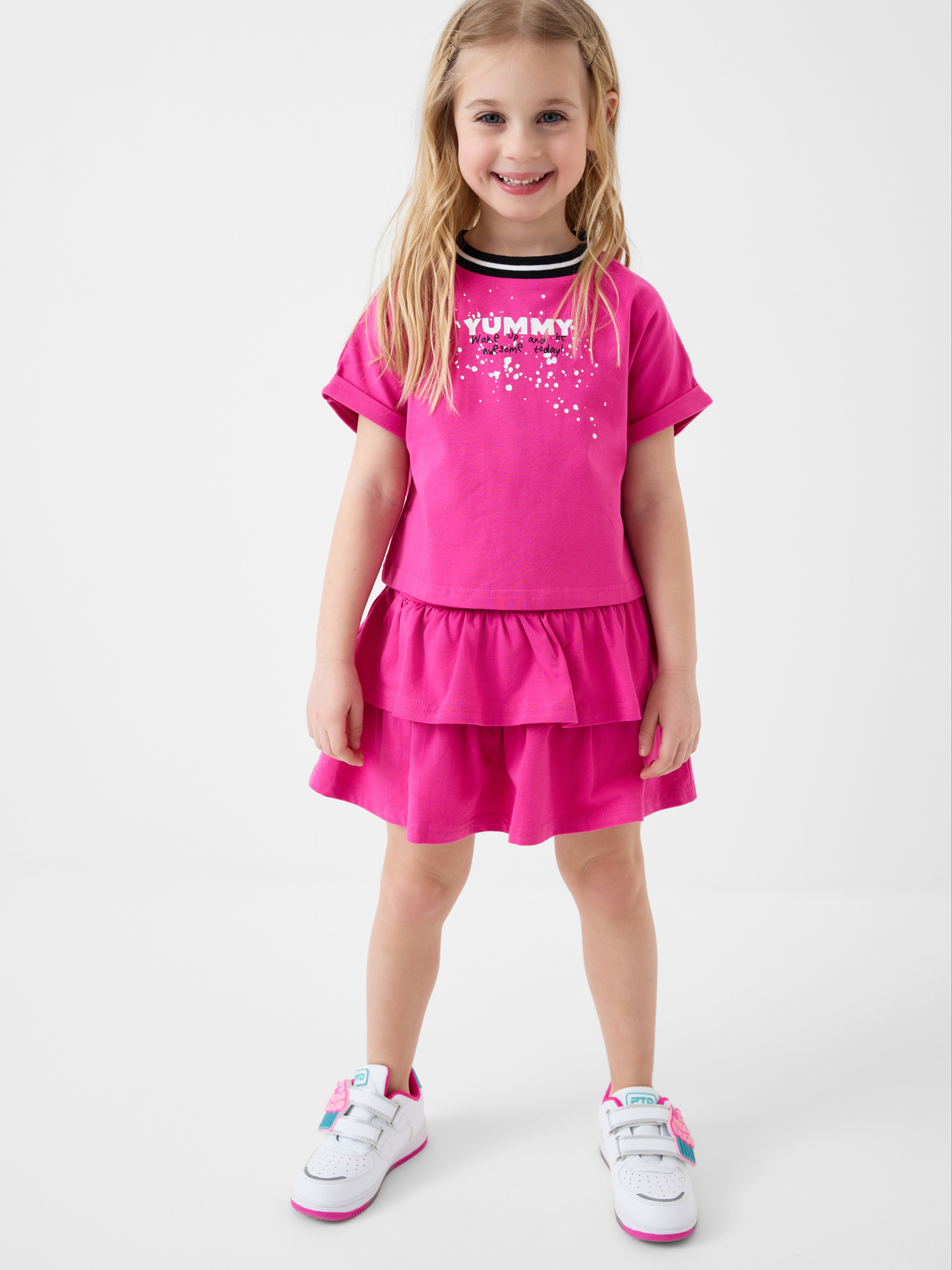 Футболка и юбка-шорты PlayToday 12622420 - фото 1